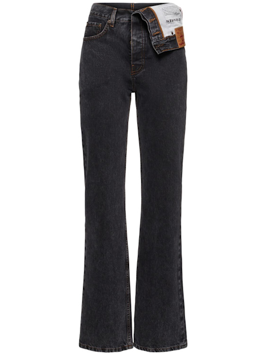 Y/PROJECT: Asymmetric high waist straight jeans - women_0 | Luisa Via Roma