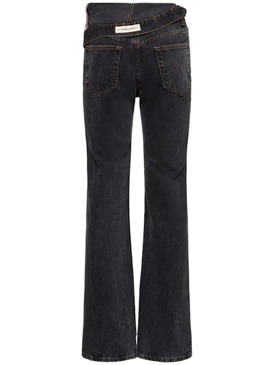 Y/PROJECT: Asymmetric high waist straight jeans - women_4 | Luisa Via Roma