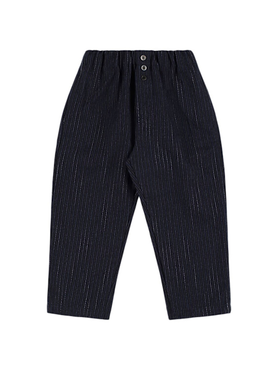 Babe & Tess: Pantaloni Alvie in misto cotone - Blu - kids-girls_0 | Luisa Via Roma