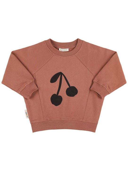 Liewood: Cherry オーガニックコットンスウェットシャツ - kids-girls_0 | Luisa Via Roma