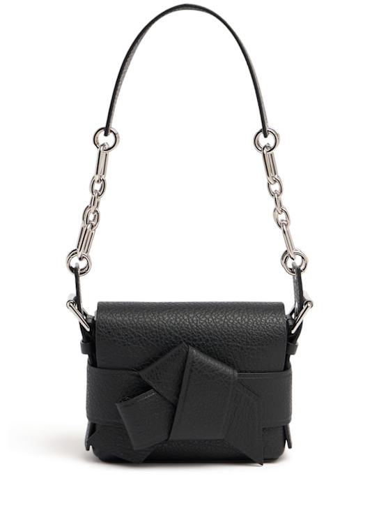 Acne Studios: Small Musubi Chain leather shoulder bag - women_0 | Luisa Via Roma