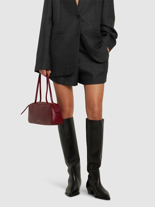 Aeyde: 40mm Arla leather cowboy boots - women_1 | Luisa Via Roma