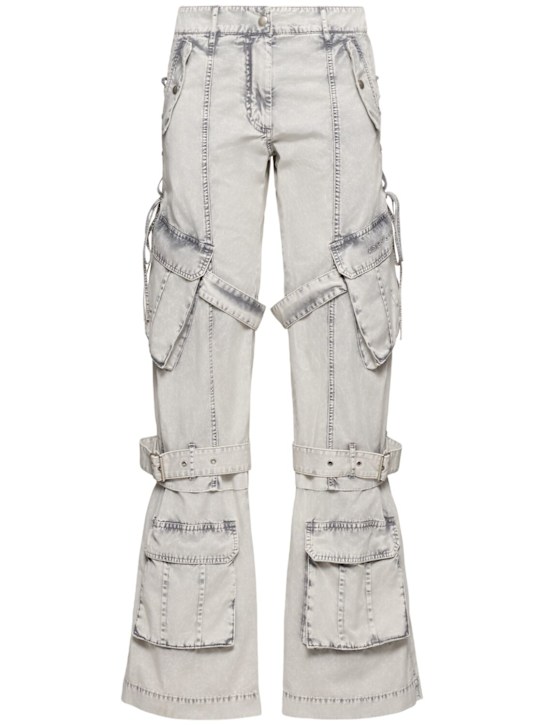 Acne Studios: Cotton twill cargo pants - women_0 | Luisa Via Roma