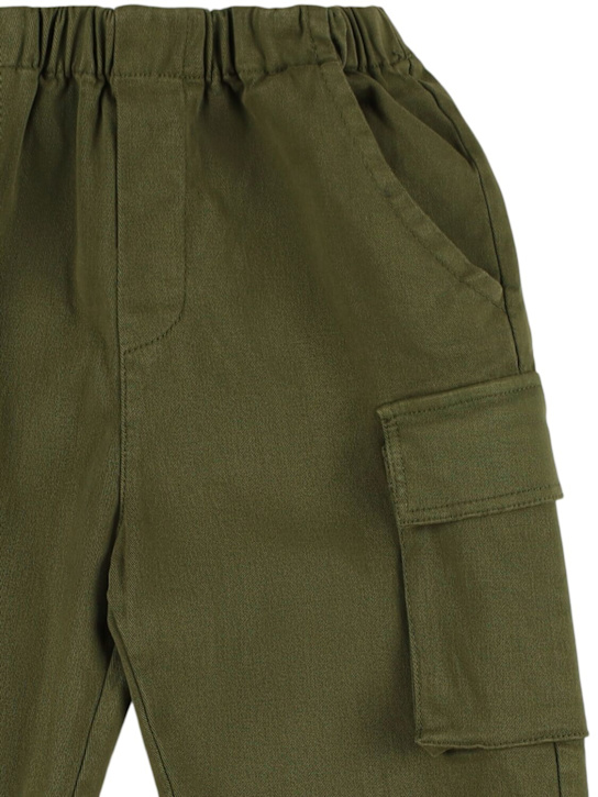 Babe & Tess: Pantaloni cargo in cotone stretch - kids-girls_1 | Luisa Via Roma