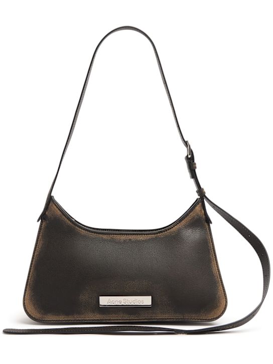 Acne Studios: Mini Platt leather shoulder bag - women_0 | Luisa Via Roma