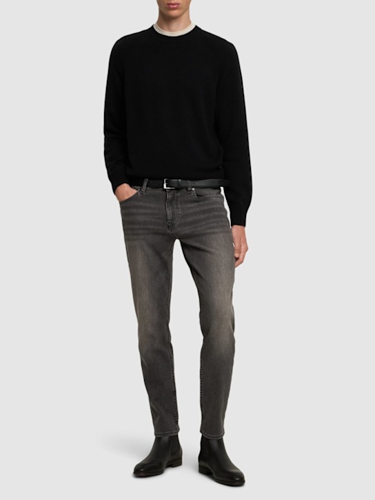 Boss: Maine cotton denim jeans - men_1 | Luisa Via Roma