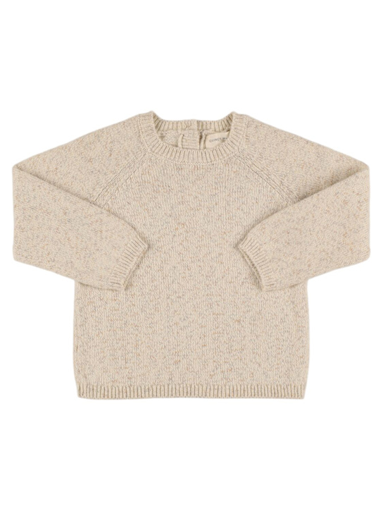 Quincy Mae: オーガニックコットン＆リネンニットセーター - kids-girls_0 | Luisa Via Roma