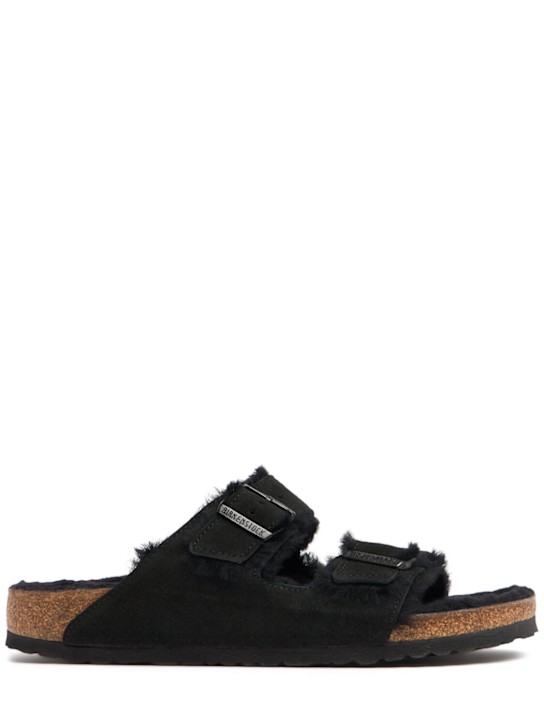 BIRKENSTOCK: Arizona shearling sandals - men_0 | Luisa Via Roma