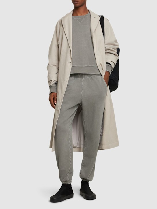 Entire Studios: Heavy cotton sweatpants - Grey - men_1 | Luisa Via Roma