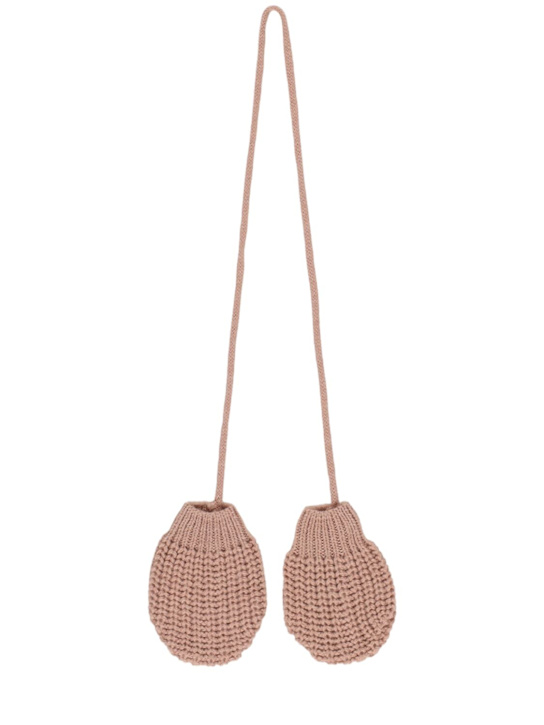 1 + IN THE FAMILY: Wool blend knit mittens - kids-boys_0 | Luisa Via Roma