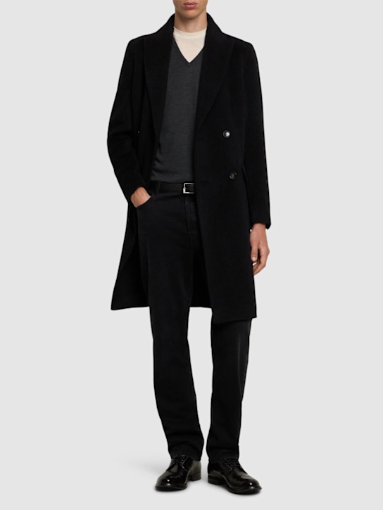 Boss: Zweireihiger Alpakamischmantel „Hyde“ - men_1 | Luisa Via Roma