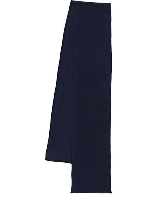 Babe & Tess: Cotton blend scarf - Mavi - kids-girls_0 | Luisa Via Roma