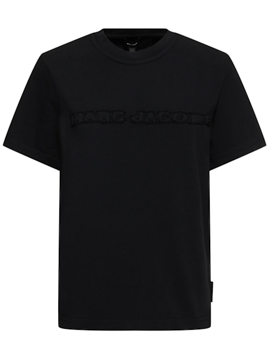 Marc Jacobs: Logo cotton jersey baby t-shirt - women_0 | Luisa Via Roma