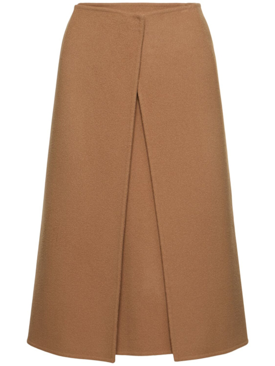 Carven: Wool midi skort - women_0 | Luisa Via Roma
