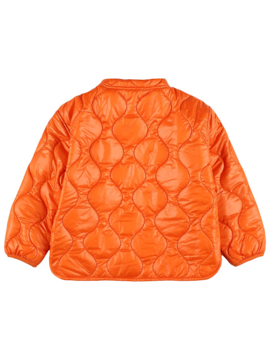 Kiddin: Quilted nylon puffer jacket - Orange - kids-boys_2 | Luisa Via Roma