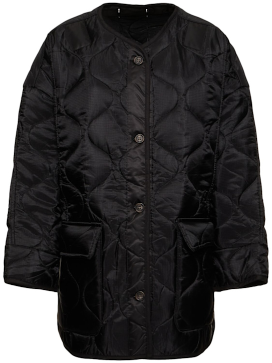The Frankie Shop: Teddy quilted jacket - women_0 | Luisa Via Roma