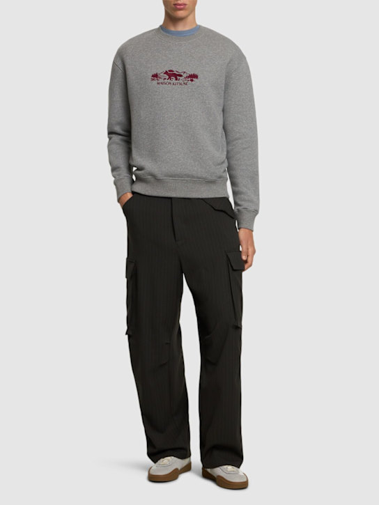 Maison Kitsuné: Outdoor Profile Fox comfort sweatshirt - men_1 | Luisa Via Roma