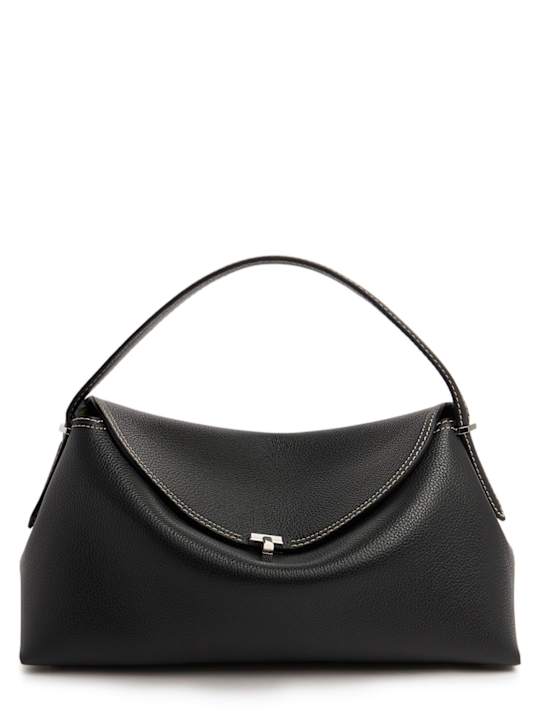 Toteme: T-Lock pebble leather top handle bag - women_0 | Luisa Via Roma