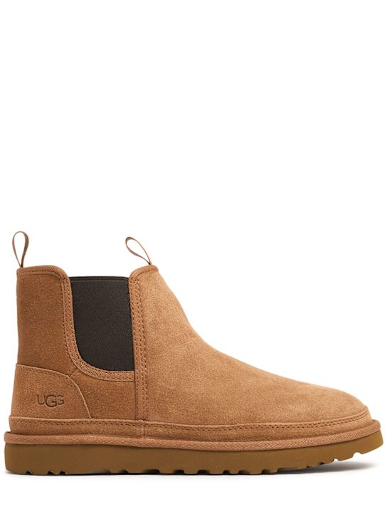 Ugg: 10mm Neumel Chelsea shearling boots - men_0 | Luisa Via Roma