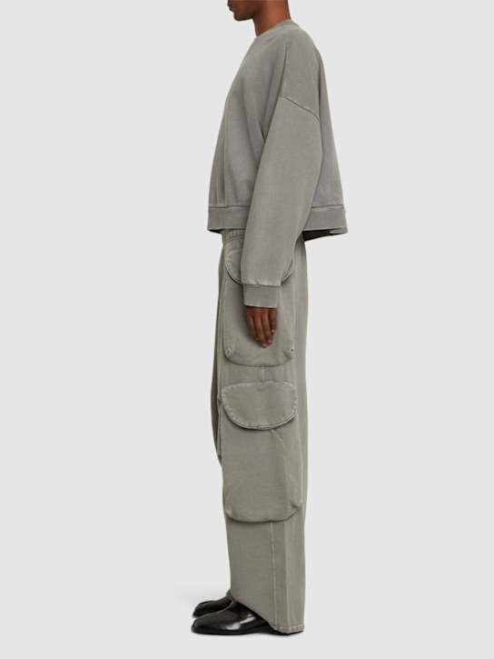 Entire Studios: Boxy crewneck sweatshirt - Grey - men_1 | Luisa Via Roma