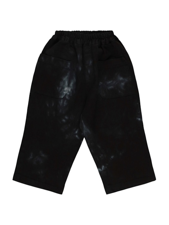 Kiddin: Printed cotton pants - Black - kids-boys_0 | Luisa Via Roma