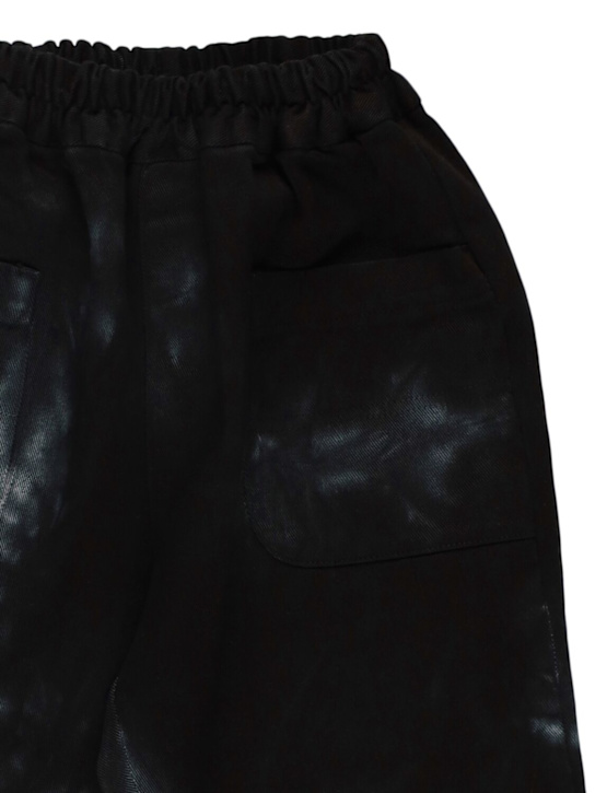 Kiddin: Printed cotton pants - Black - kids-boys_1 | Luisa Via Roma