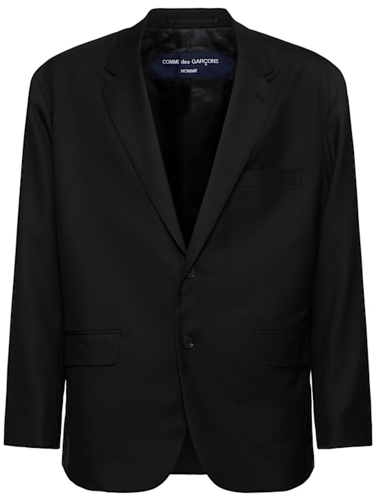 Comme des Garçons Homme: Einreihiger Blazer aus Wolle - men_0 | Luisa Via Roma