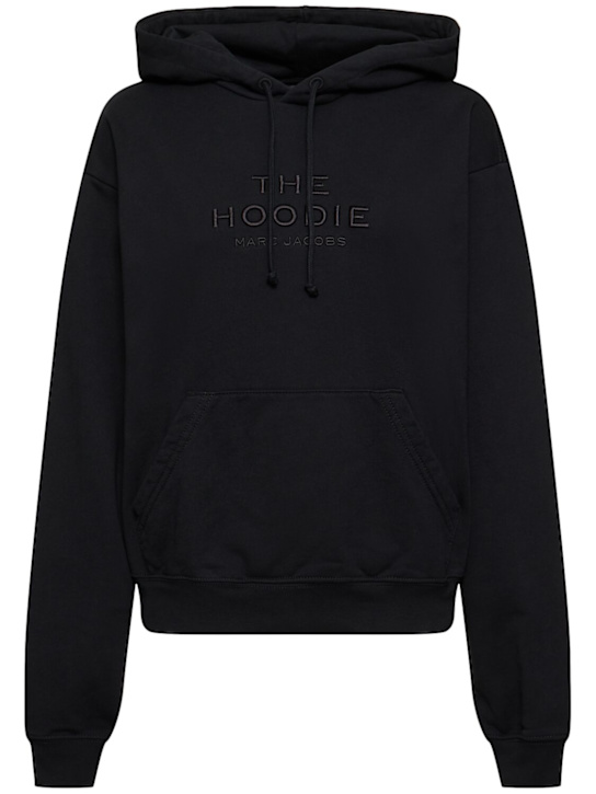 Marc Jacobs: Felpa The Hoodie in cotone con logo - women_0 | Luisa Via Roma