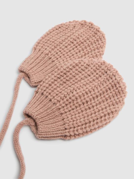 1 + IN THE FAMILY: Wool blend knit mittens - kids-boys_1 | Luisa Via Roma