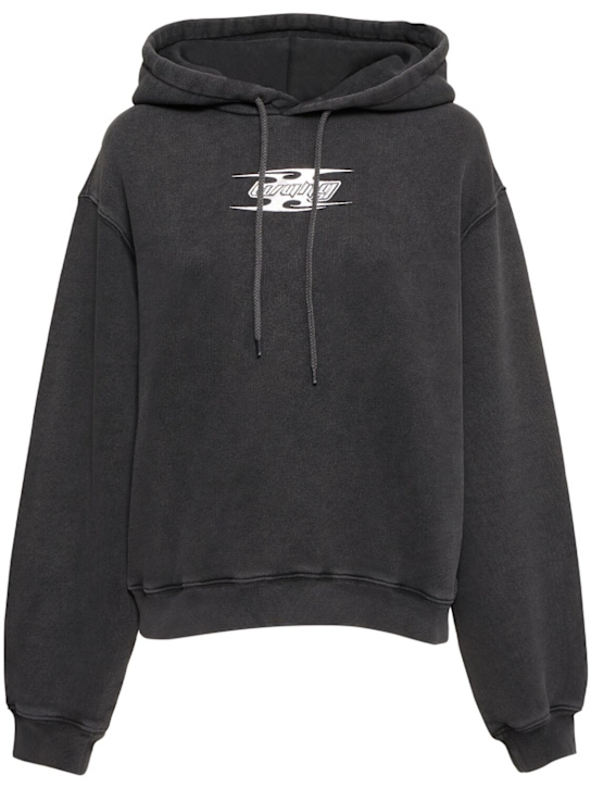 Cotton hoodie w/ logo - Thumbnail 1