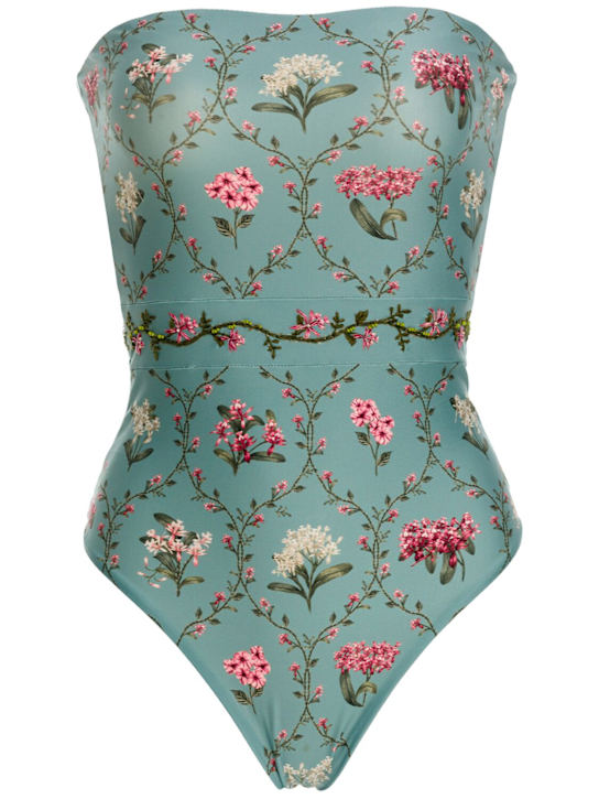 Agua By Agua Bendita: Ilusion printed one piece swimsuit - women_0 | Luisa Via Roma