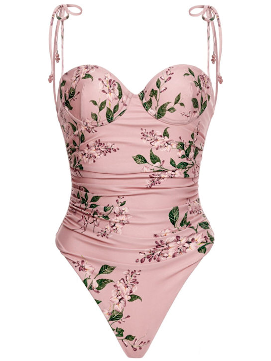 Agua By Agua Bendita: Rabano printed one piece swimsuit - women_0 | Luisa Via Roma