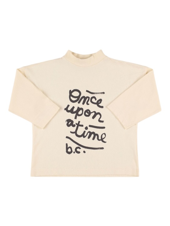 Bobo Choses: T-shirt in cotone organico con stampa - Bianco - kids-girls_0 | Luisa Via Roma