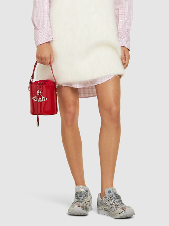 Vivienne Westwood: Daisy patent leather bucket bag - women_1 | Luisa Via Roma