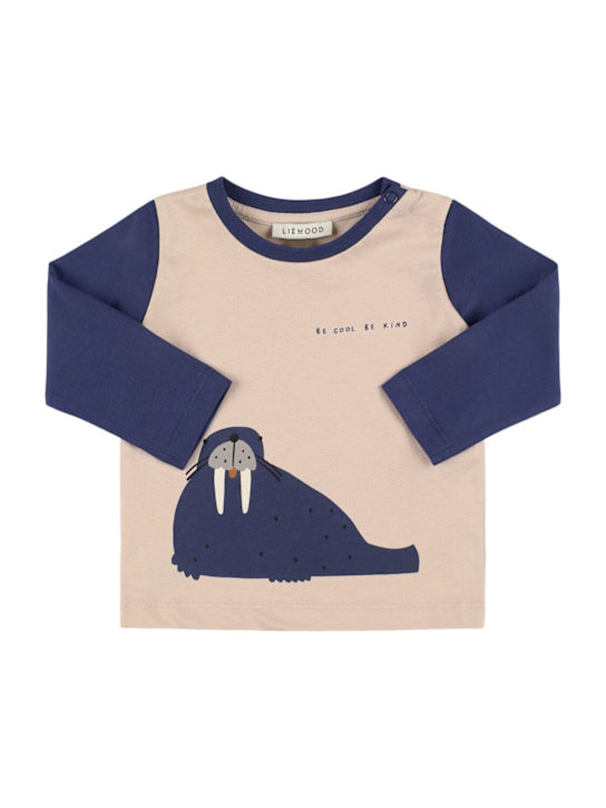 Liewood: T-shirt in cotone organico con stampa - kids-girls_0 | Luisa Via Roma