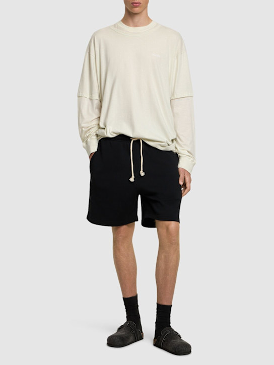 Acne Studios: Forge M Face regular fit shorts - men_1 | Luisa Via Roma