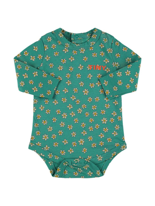 Tiny Cottons: Body Daisy in cotone stampato - kids-girls_0 | Luisa Via Roma