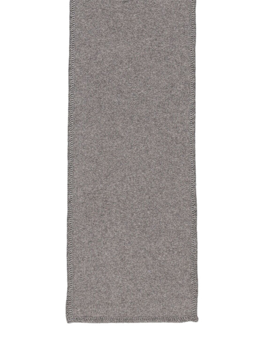 Babe & Tess: Cotton blend scarf - Gri - kids-girls_1 | Luisa Via Roma