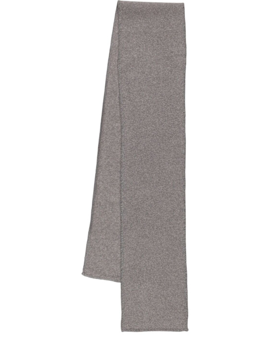 Babe & Tess: Cotton blend scarf - Gri - kids-girls_0 | Luisa Via Roma