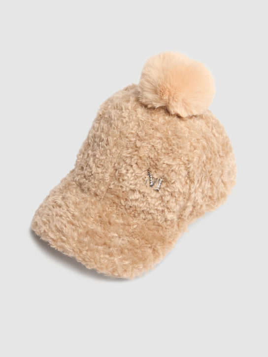 Monnalisa: Cappello baseball in peluche con pompom - kids-girls_1 | Luisa Via Roma