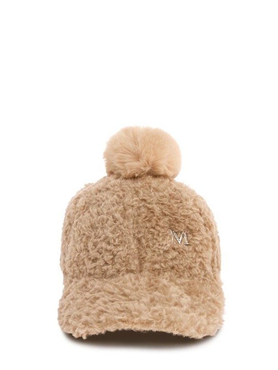 Monnalisa: Cappello baseball in peluche con pompom - kids-girls_0 | Luisa Via Roma