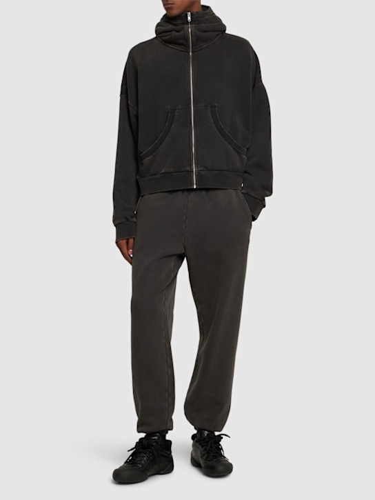 Entire Studios: Heavy cotton sweatpants - Black - men_1 | Luisa Via Roma