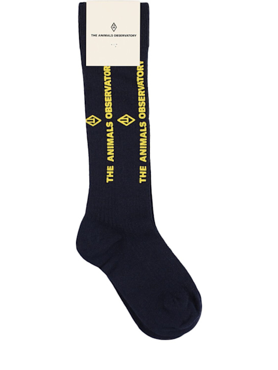 The Animals Observatory: Calzini lunghi in misto cotone stampato - kids-boys_0 | Luisa Via Roma
