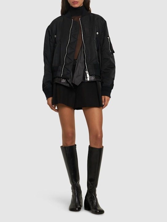 Sacai: Nylon twill jacket - women_1 | Luisa Via Roma