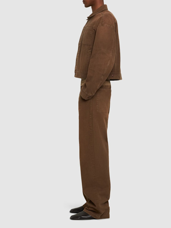 Entire Studios: Gem boxy fit denim jacket - men_1 | Luisa Via Roma