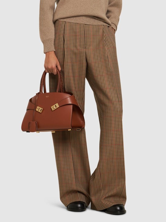 Ferragamo: Small Hug leather top handle bag - women_1 | Luisa Via Roma