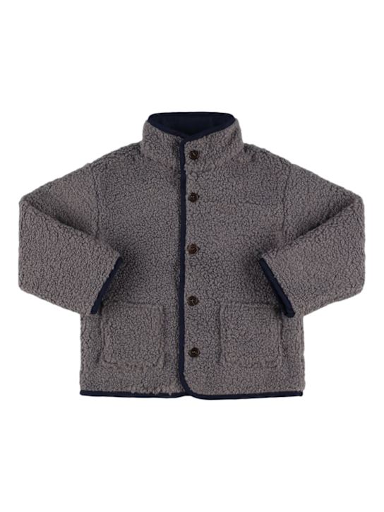 Babe & Tess: テディジャケット - グレー - kids-girls_0 | Luisa Via Roma