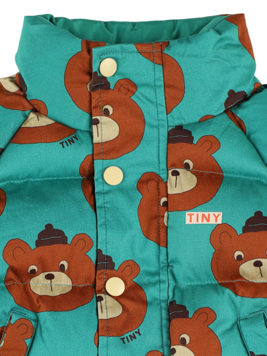 Tiny Cottons: Giacca imbottita Bear in cotone stampato - kids-girls_1 | Luisa Via Roma