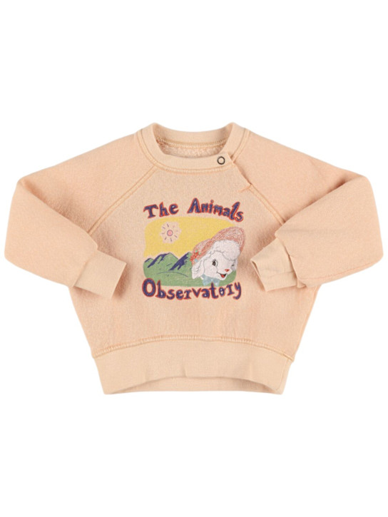 The Animals Observatory: コットンブレンドスウェットシャツ - kids-girls_0 | Luisa Via Roma
