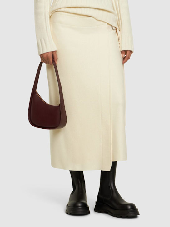 Jil Sander: レザーアンクルブーツ 30mm - women_1 | Luisa Via Roma